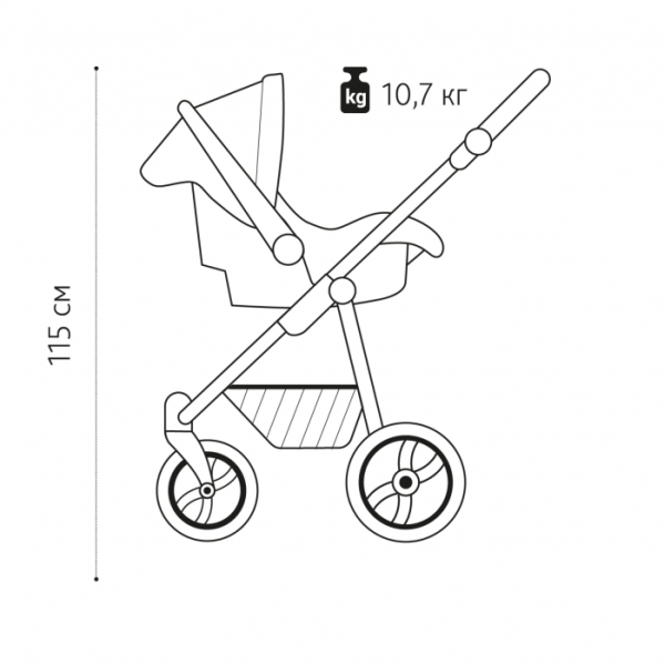 Детская коляска Noordline Olivia Sport 3 в 1 (синий)