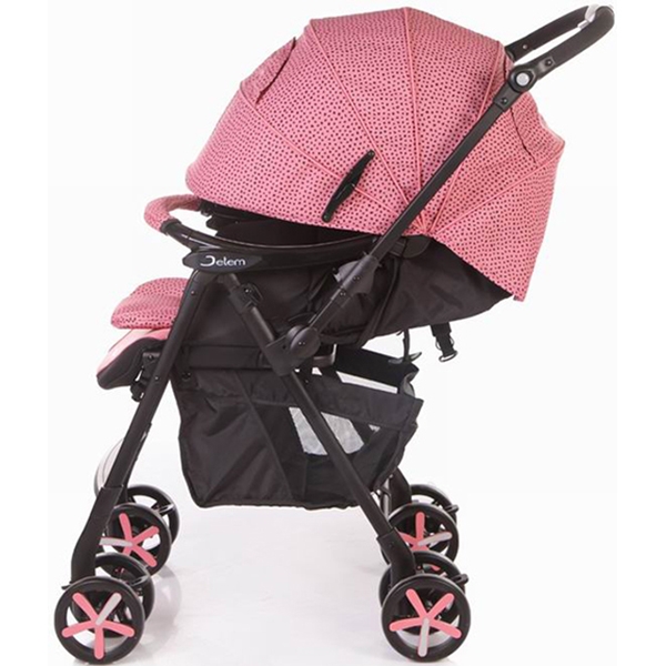 Прогулочная коляска Jetem Graphite, с рождения (Розовый)
