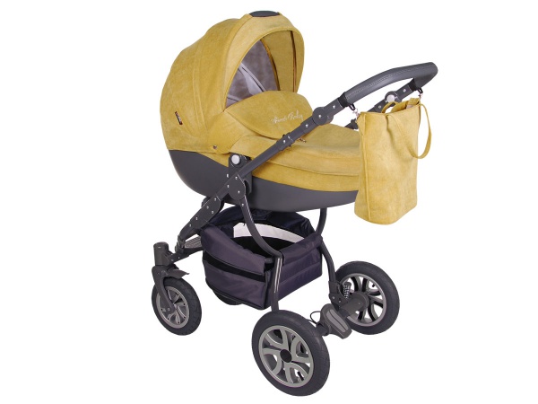 Детская коляска LONEX SWEET BABY PASTEL 2 В 1 (желтый)