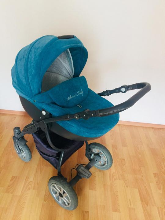 Детская коляска LONEX SWEET BABY 2 В 1 (голубой)