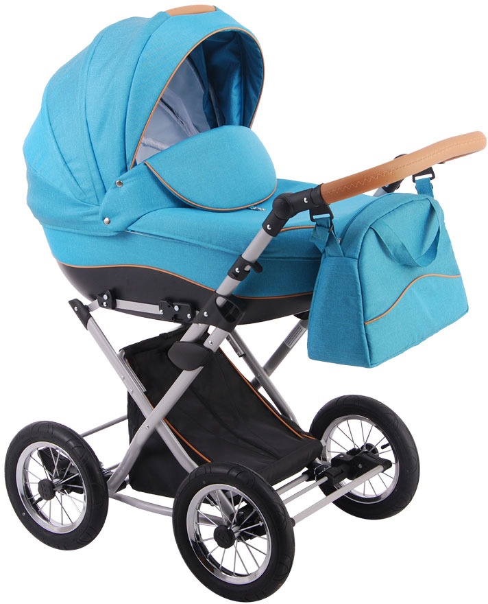 Детская коляска LONEX PARRILLA 3 В 1 (голубой)