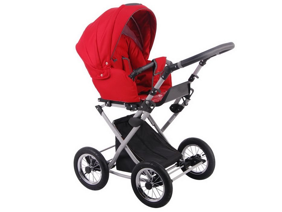 Детская коляска LONEX PARRILLA 3 В 1 (красный)