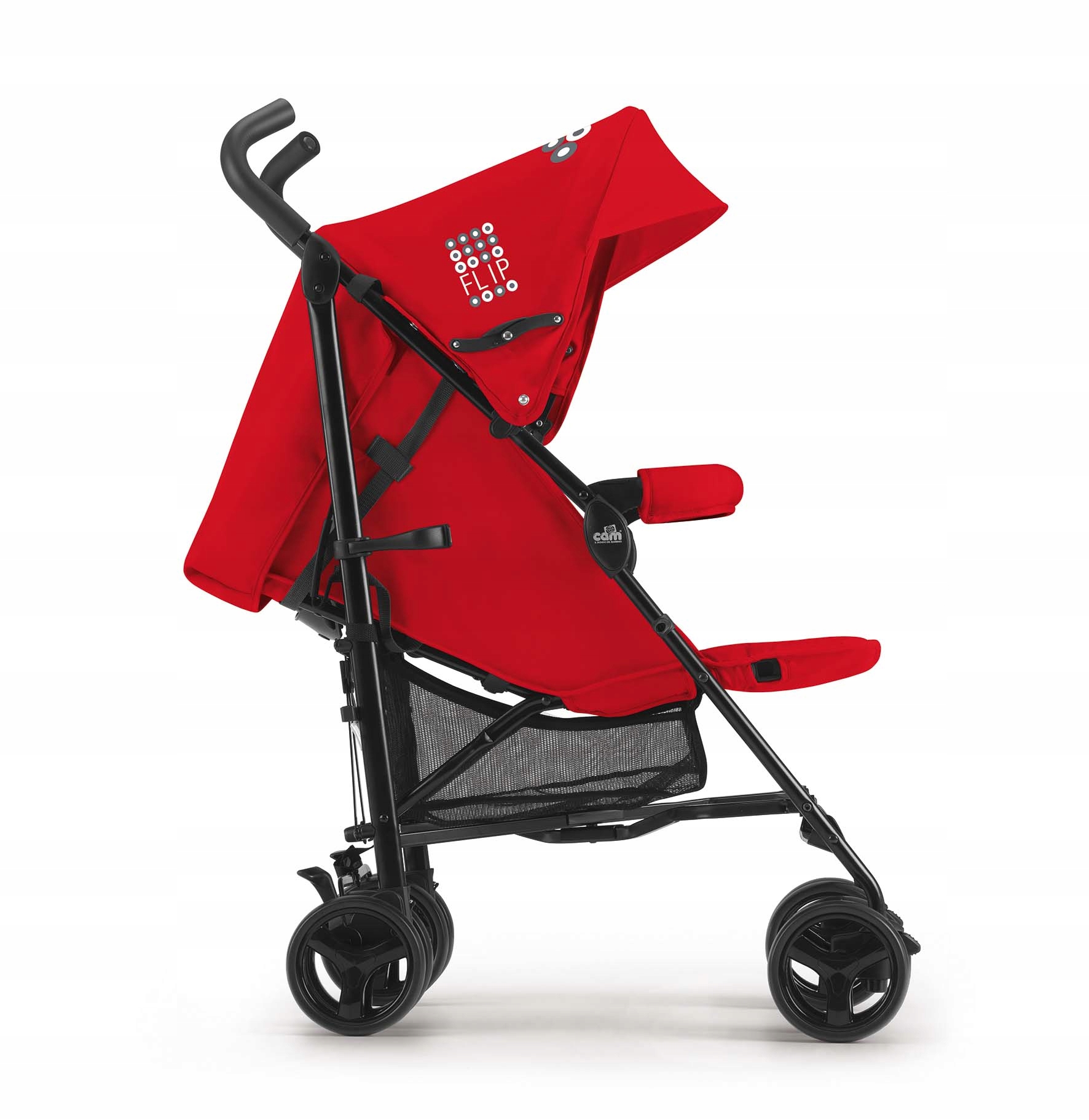 Детская коляска Cam Flip трость (красный)