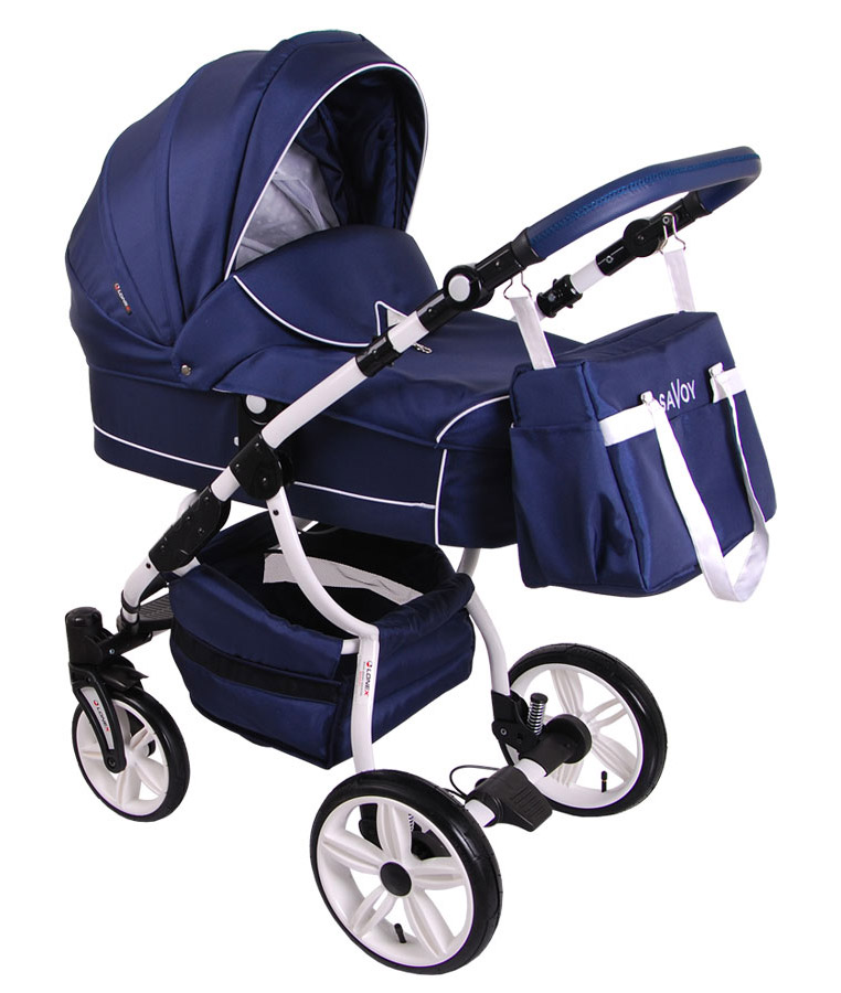 Детская коляска LONEX SAVOY 2 В 1 (синий)