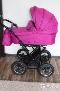 Детская коляска LONEX SAVOY 2 В 1 (розовый)