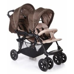 Прогулочная коляска Baby Care Tandem для двойни (коричневый)