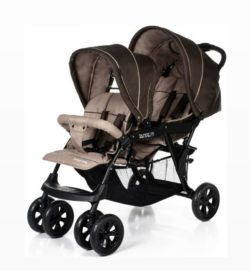Прогулочная коляска Baby Care Tandem для двойни (коричневый)