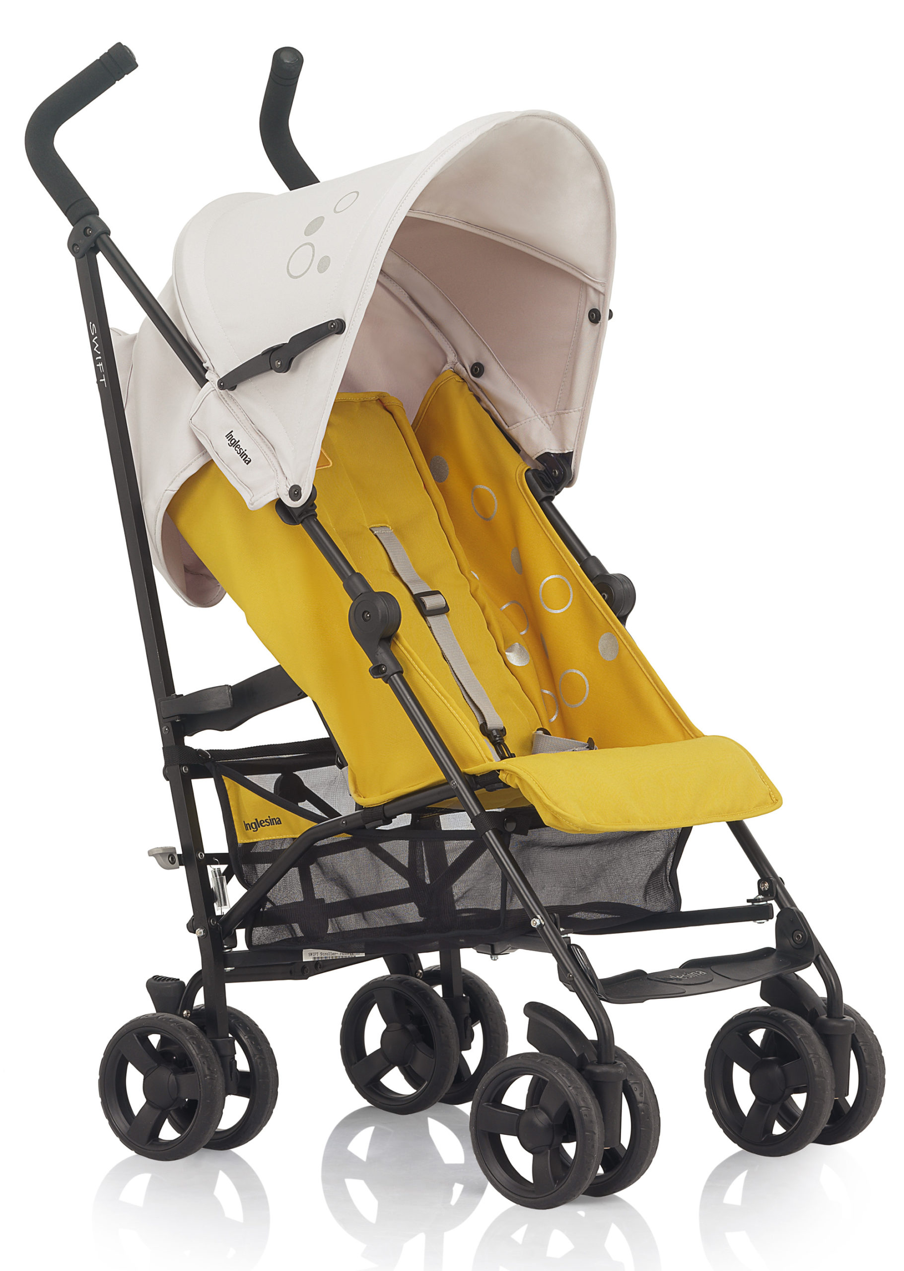 Детская коляска Inglesina Swift с бампером (желтый)