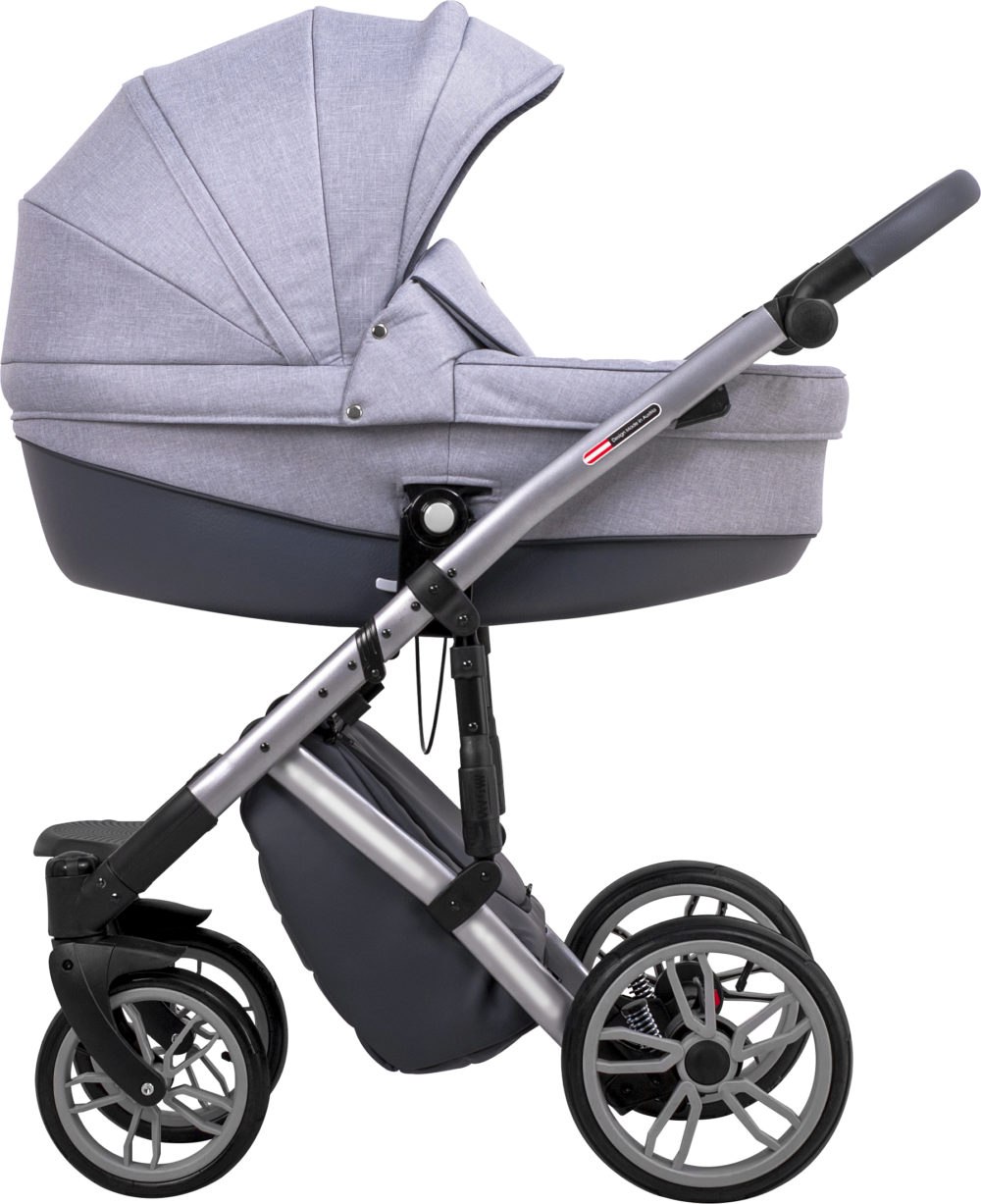 Детская коляска LONEX COMFORT PRESTIGE 3 В 1 (светло-серый)