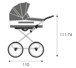Детская коляска LONEX CLASSIC ELEGANTO LEN 3 В 1 (синий)