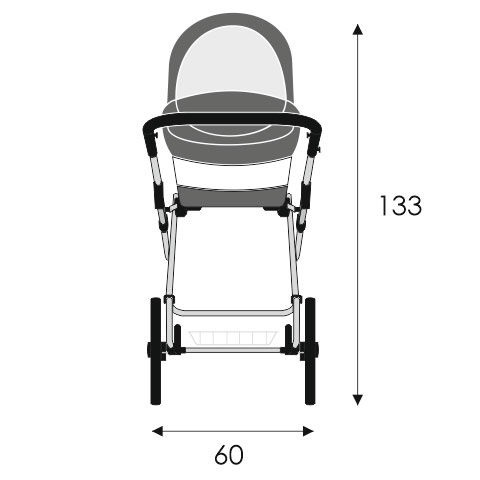 Детская коляска LONEX CLASSIC ELEGANTO LEN 3 В 1 (синий)
