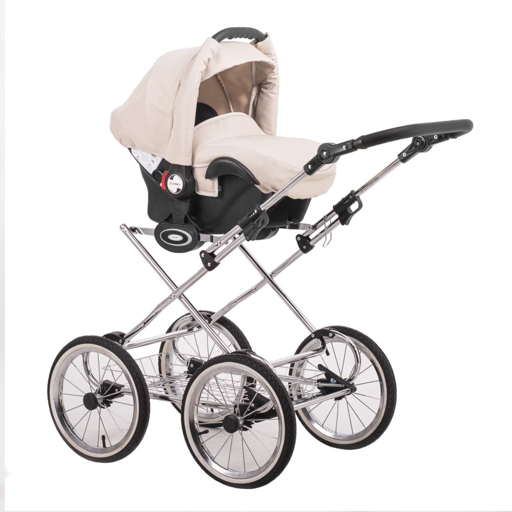 Детская коляска LONEX CLASSIC ELEGANTO LEN 3 В 1 (бежевый)