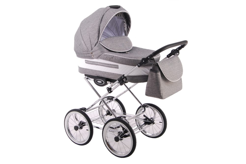 Детская коляска LONEX CLASSIC ELEGANTO LEN 2 В 1 (серый)