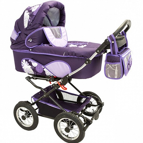 Детская коляска Reindeer Mega 2 в 1 (фиолетовый)