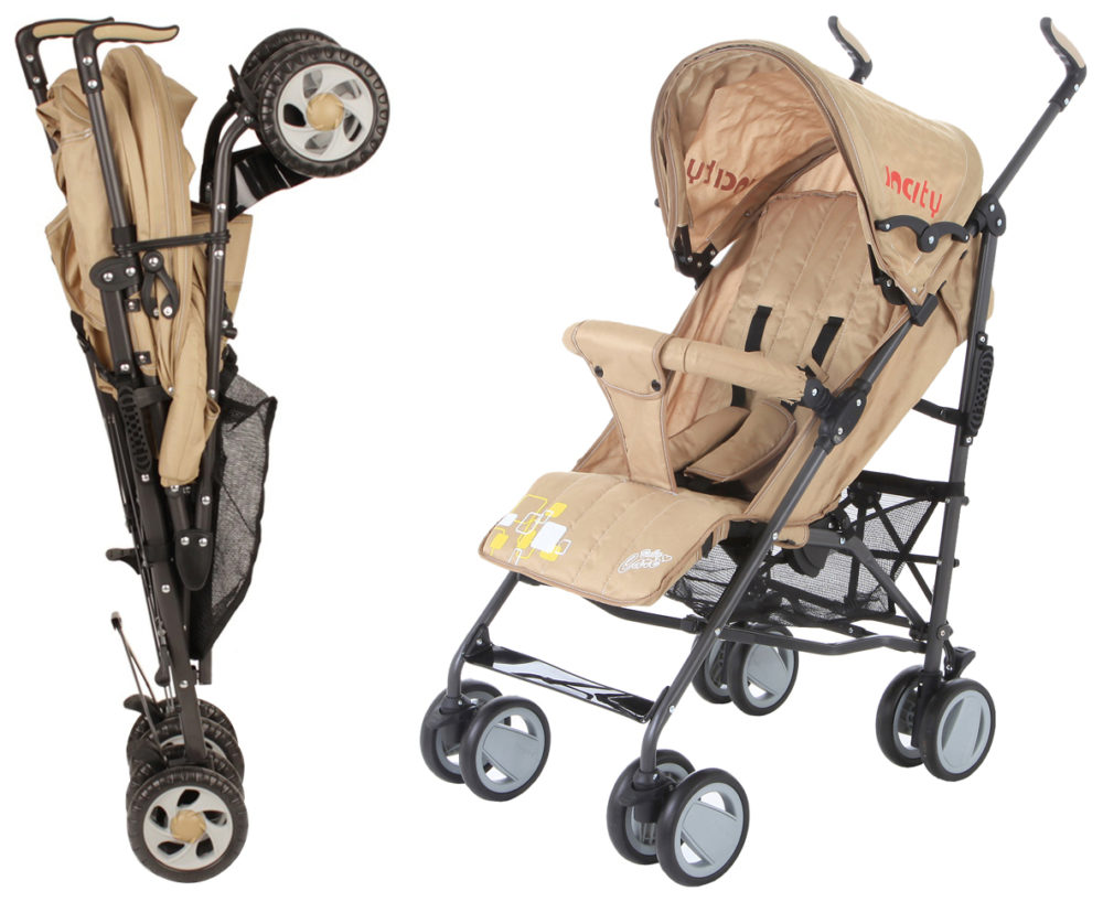 Детская коляска-трость Baby Care In City (коричневый)