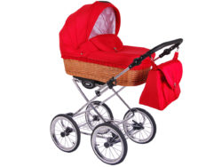 Детская коляска LONEX CLASSIC RETRO 2 в 1 (Красный)