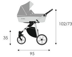 Детская коляска LONEX FIRST 3 В 1 (Серый)