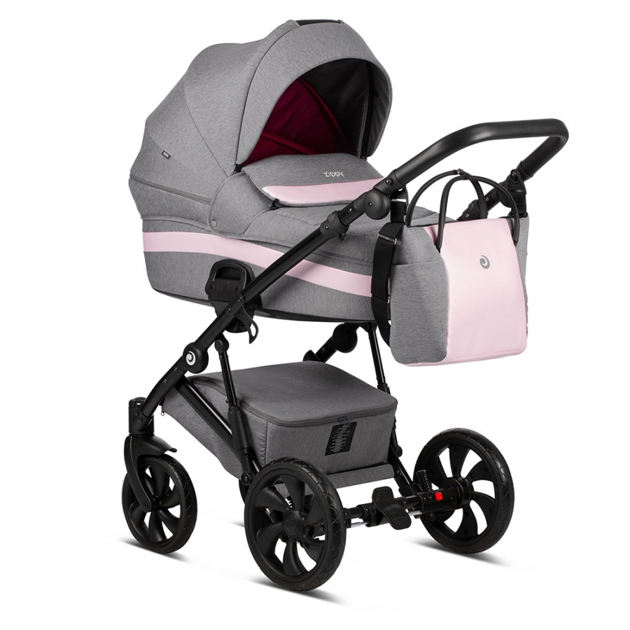 Детская коляска Tutis Zippy 3 в 1 New 2020 №162 (Серый-Розовый)