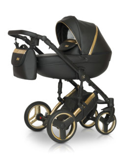 Детская коляска Verdi Mirage Limited 3 в 1 (Черный/золотой)