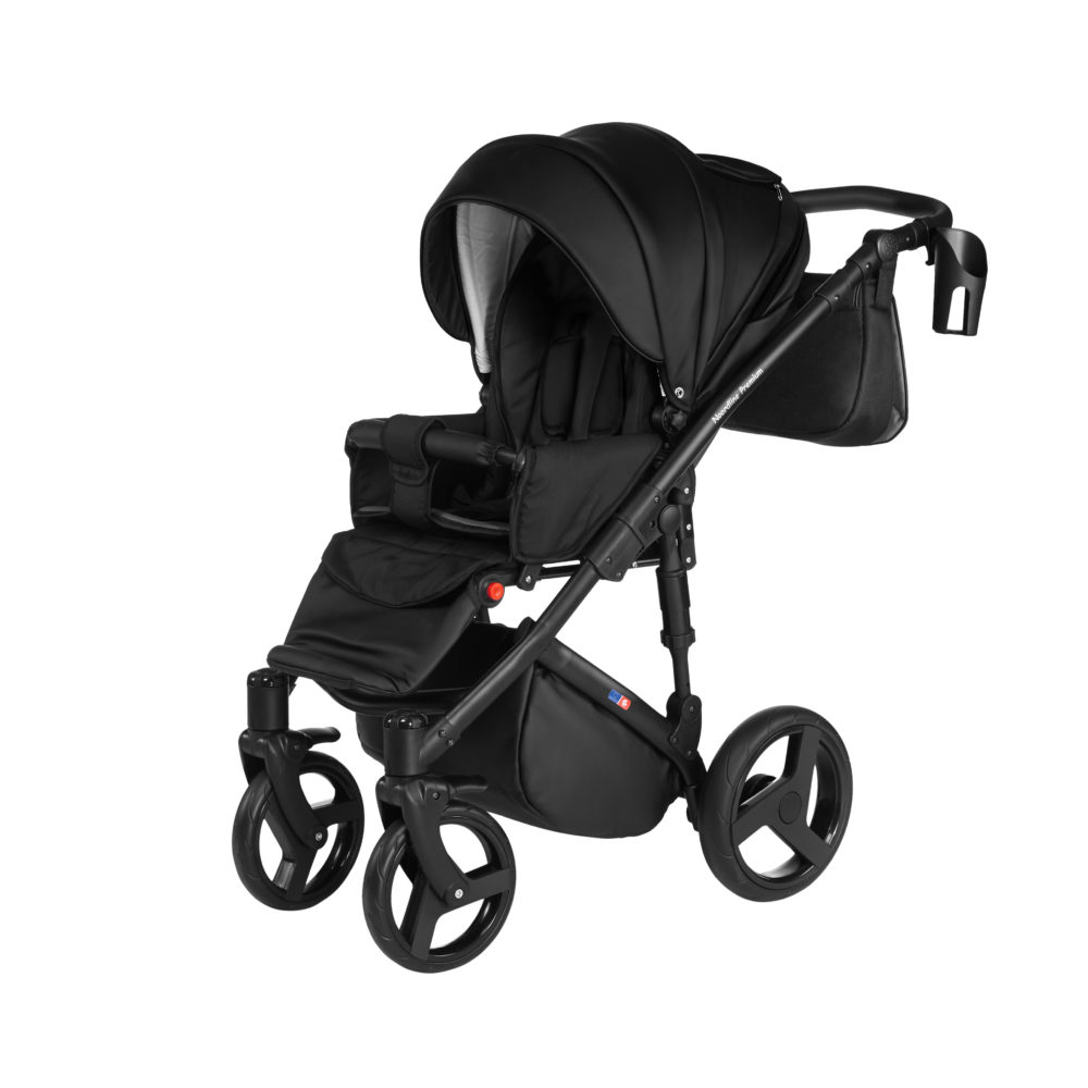 Детская коляска Noordline Оlivia Premium Sport  2 в 1 КОЖА (Черный)