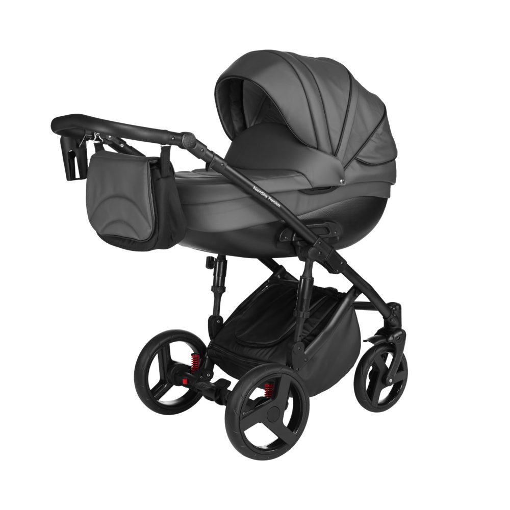 Детская коляска Noordline Оlivia Premium Sport  3 в 1 КОЖА (Серый)