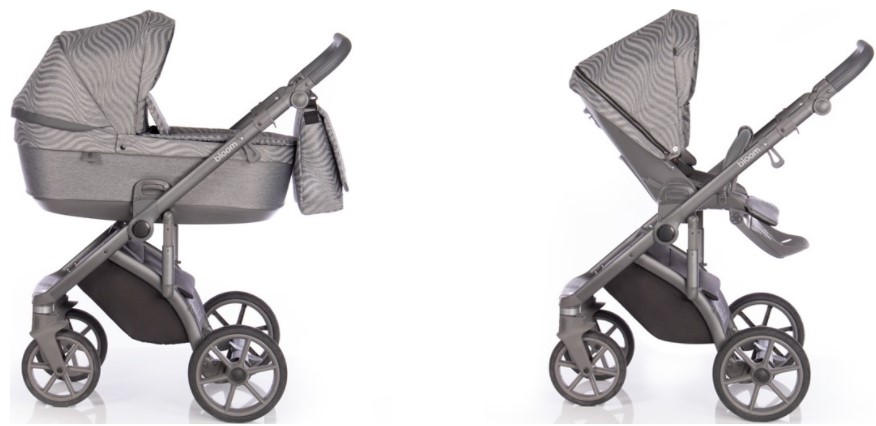 Детская коляска Roan Bloom 2 в 1 New 2020 (Бежевый) Steel