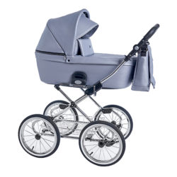 Детская коляска 2 в 1 Roan Coss Classic эко-кожа (Серый) Grey Pearl